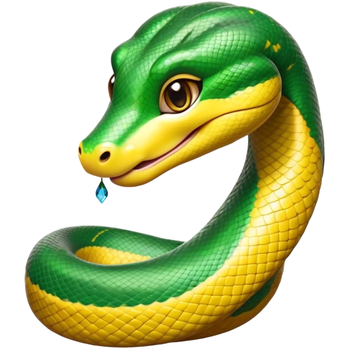 cinematic-cute-anaconda-portrait-emoji,-head-tilted-playfully-and-inquisitively,-with-a-sleek,-shimmering-body-adorned-with-detailed-scale-patterns-and-round,-sparkling-eyes-full-of-wonder,-simplified-yet-irresistibly-adorable-features emoji