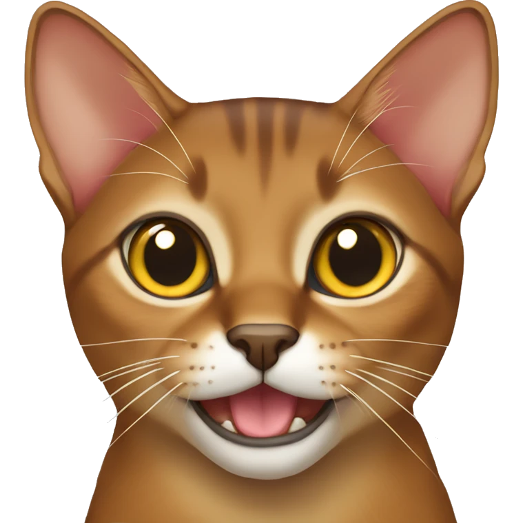 Abyssinian cat emoji