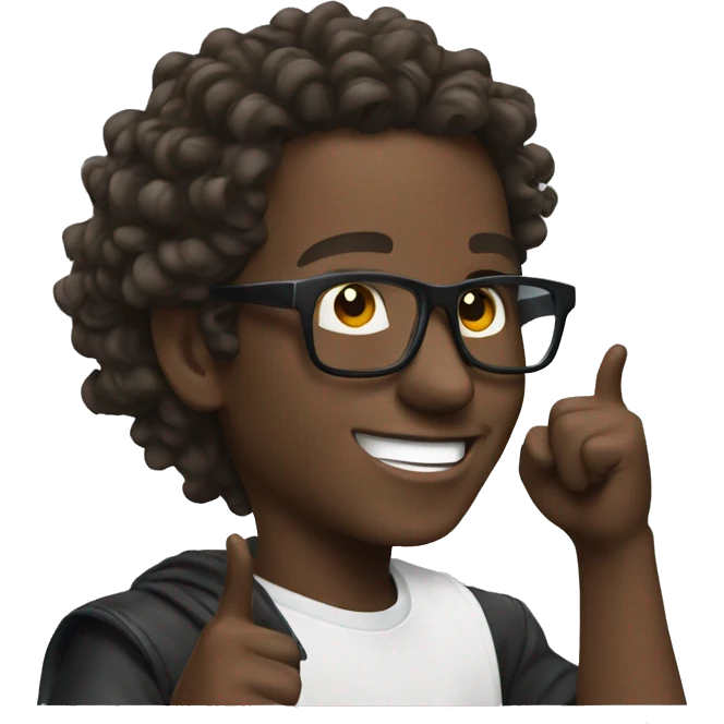 Young thug cheering  emoji