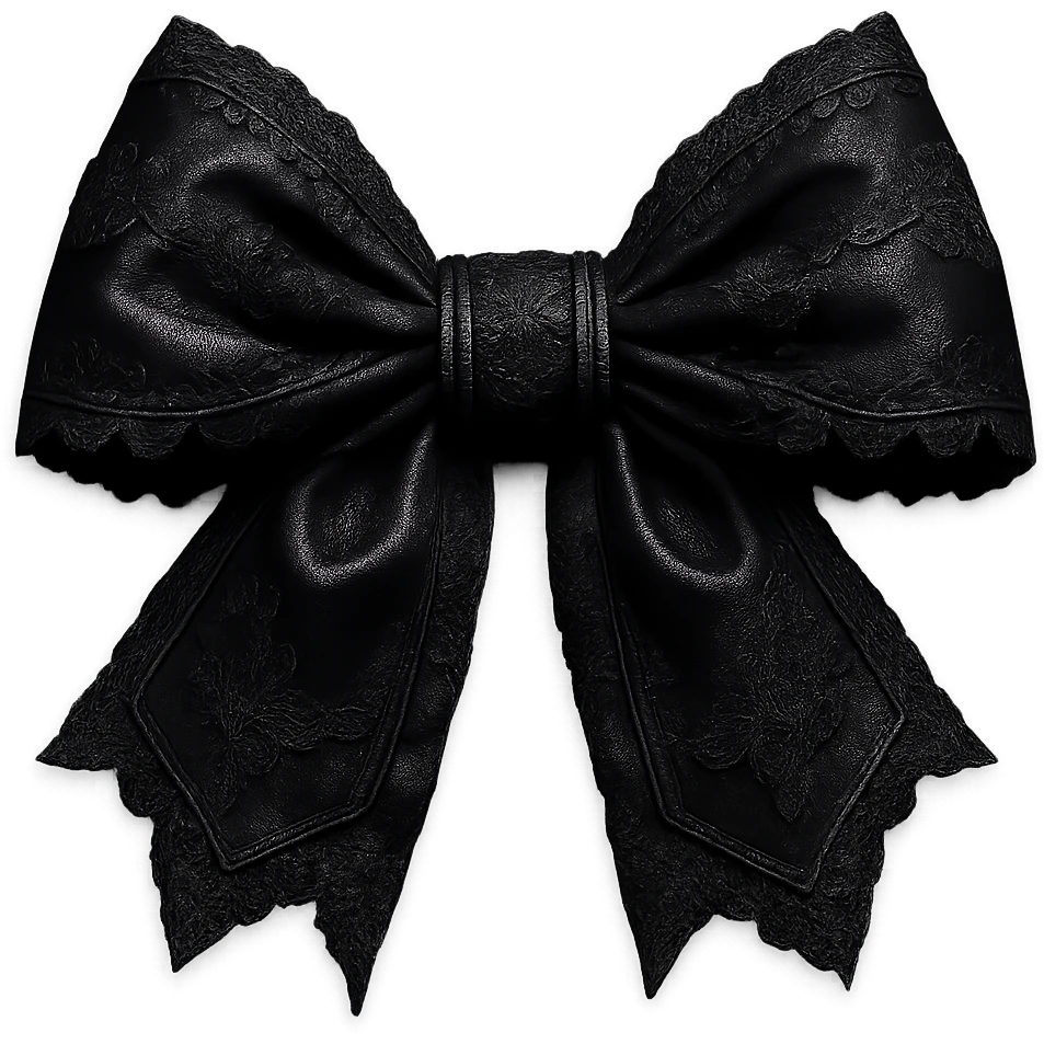 new goth bow, remove background emoji