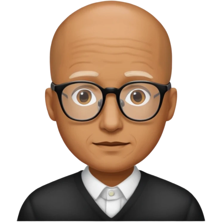 SEÑOR CON GAFAS Y ALOPESIA PARCIAL emoji