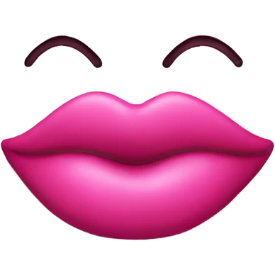 pink kiss mark emoji