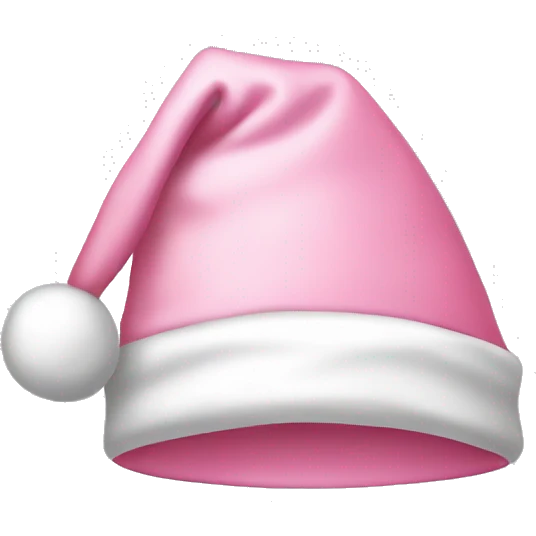 light pink santa hat emoji