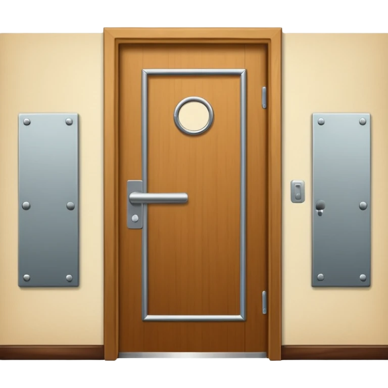 hotel room door modern emoji