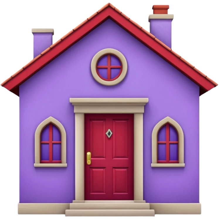 purple house emoji