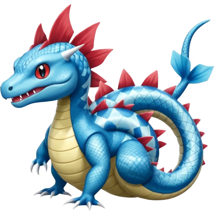 Krookorok-Feraligatr-Gyarados-Salamence-Dratini-Dragonair-fusion-hybrid-creature  emoji