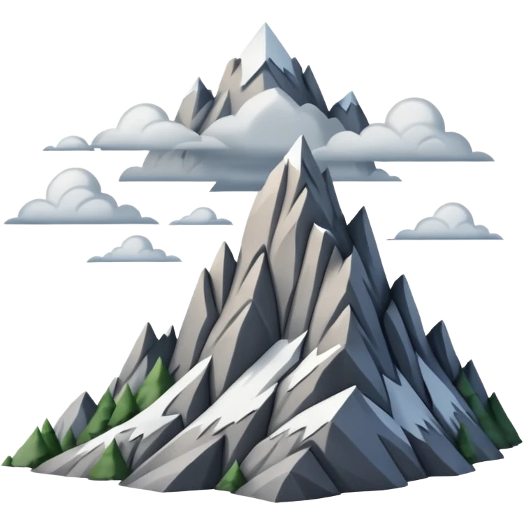 A rocky mountain peak rising sharply into the sky.


















































 emoji