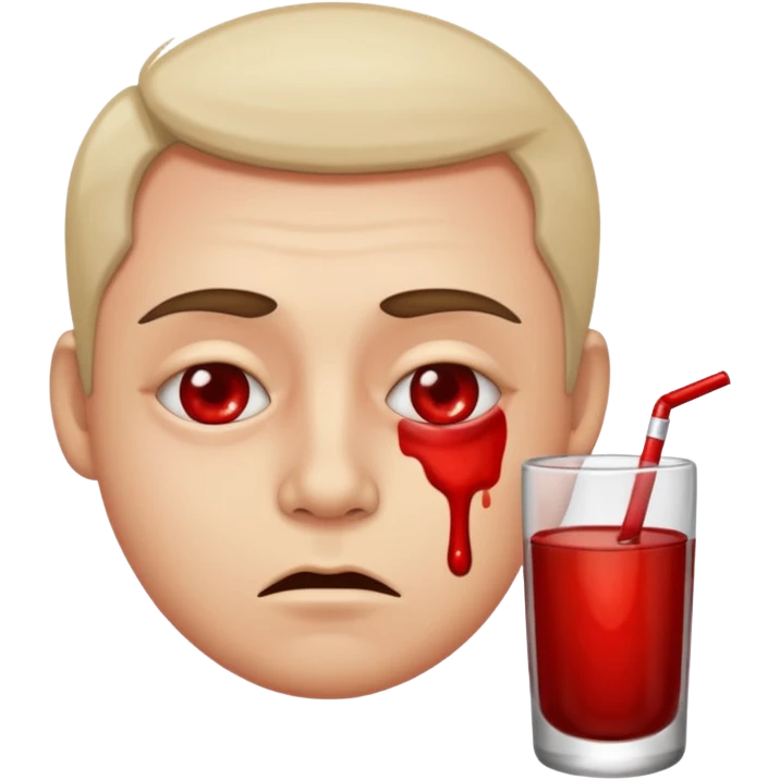 A person alcholic emoji
