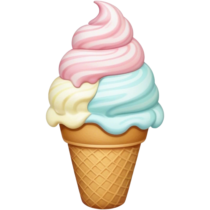 ice cream coloured emoji