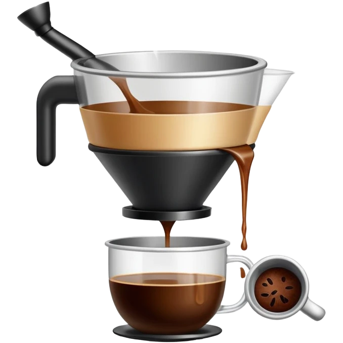filling coffee in filter
 emoji