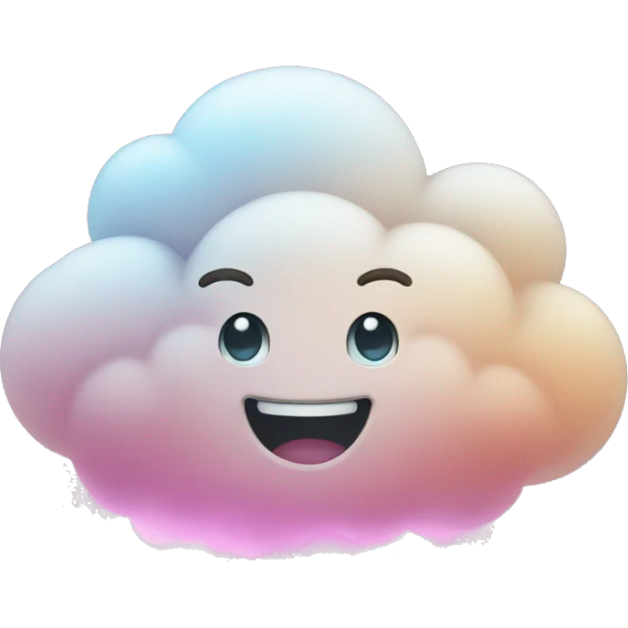 happy glow cloud emoji