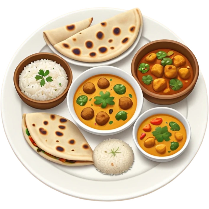 ios 18 aesthetic indian food emoji