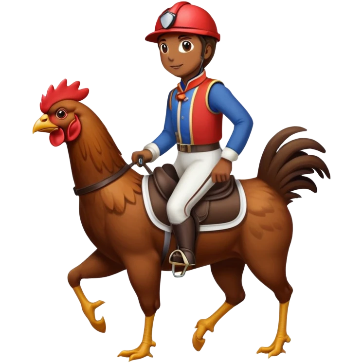 Chicken jockey emoji