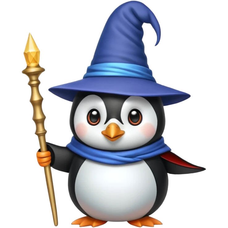 Penguin Wizard emoji