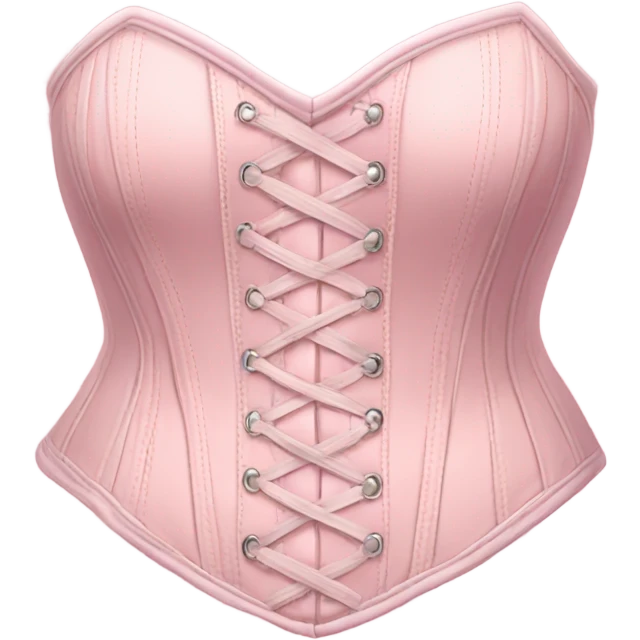 pastel light pink corset emoji