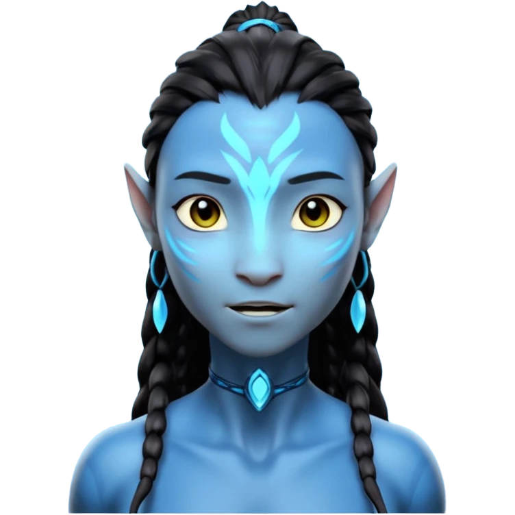 Avatar singing blue character  emoji