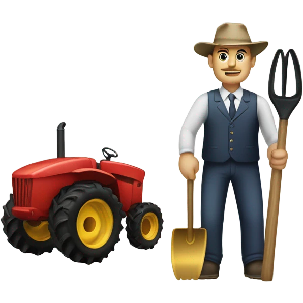 farmer withsuit emoji