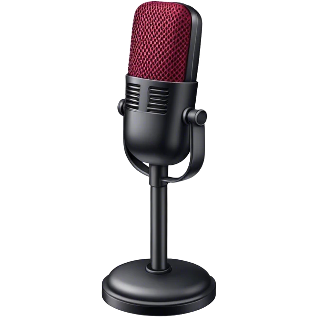 Microphone  burgundy emoji
