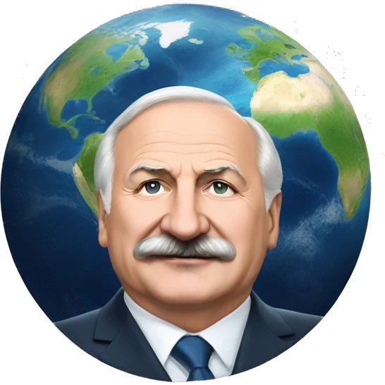 Lukashenko and the planet emoji