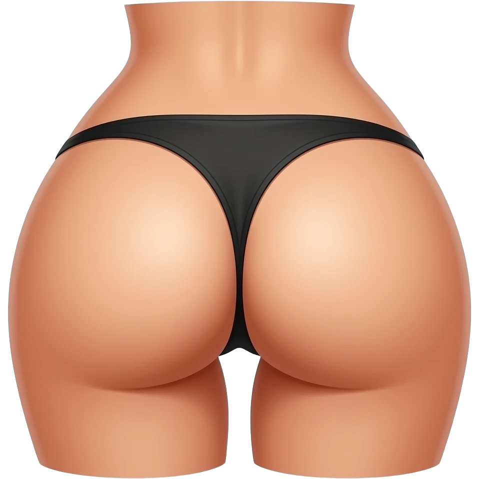 Nice butt in a thong emoji