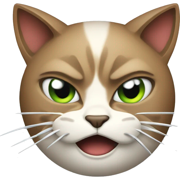 angry cat holding a knife emoji