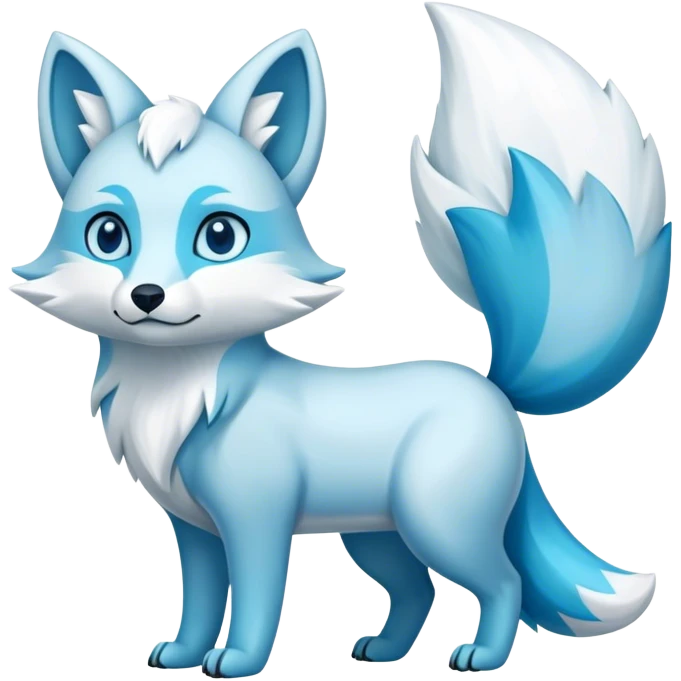 Arctic-Fox-Glaceon-hybrid full body emoji