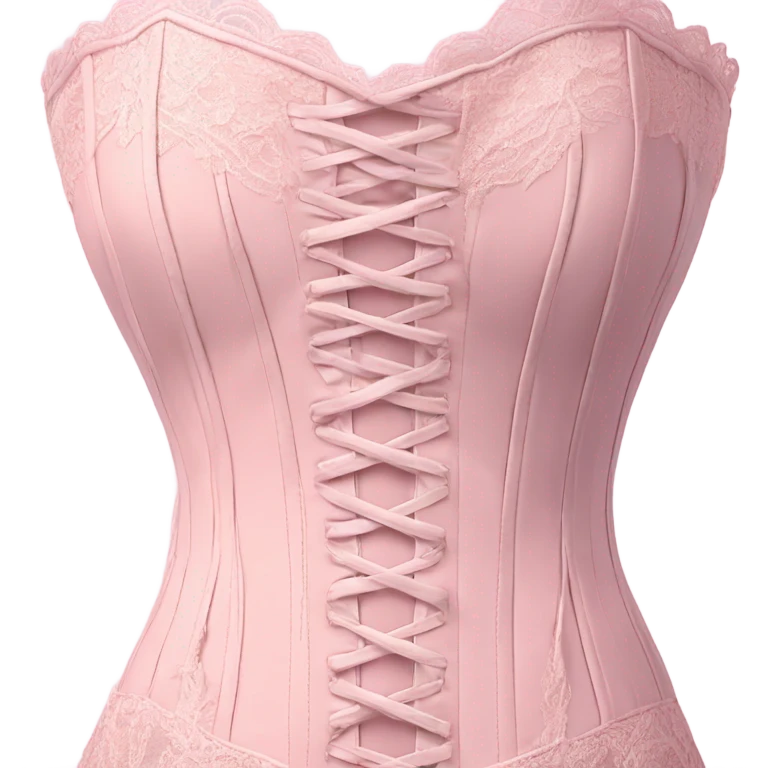 Pastel pink corset  emoji