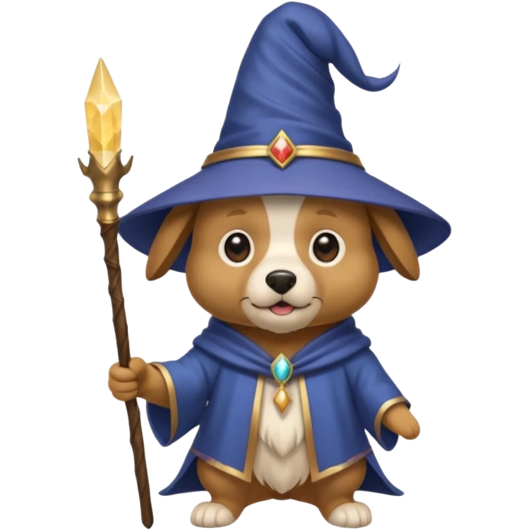 Dog wizard emoji