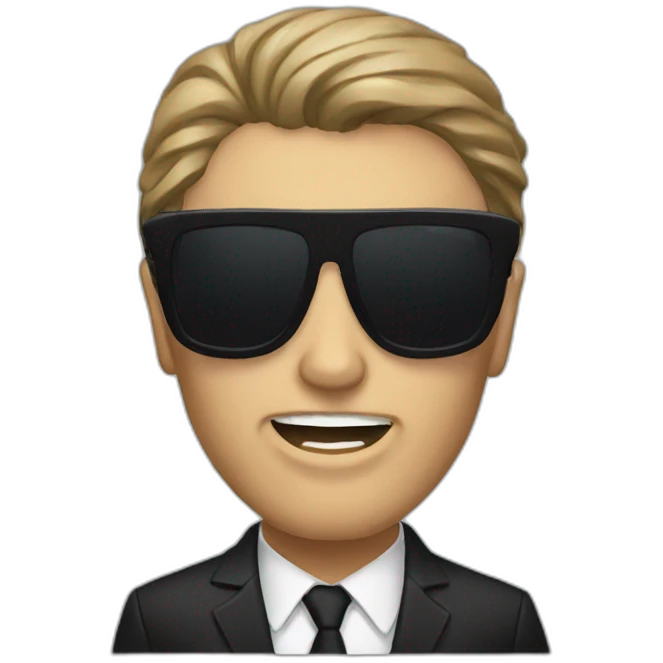 american psycho with sunglasses emoji