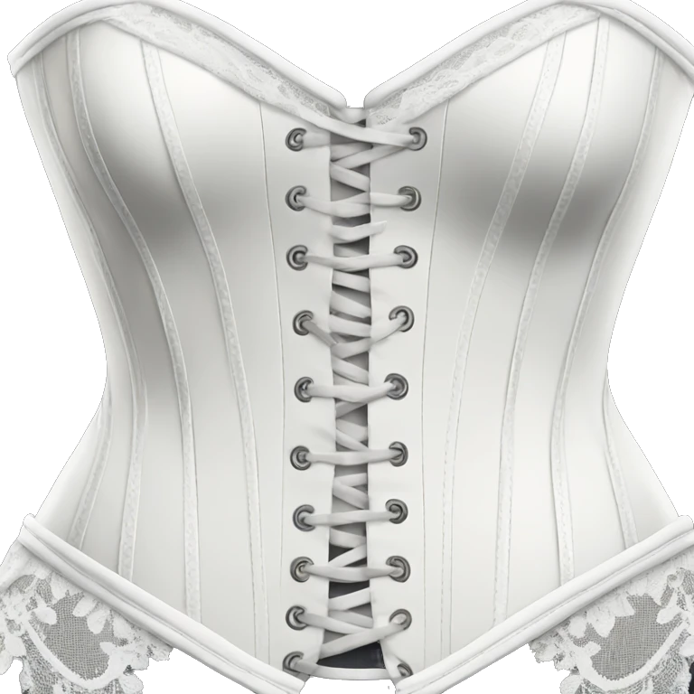 White lace corset emoji
