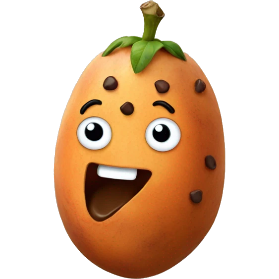 sweet potatoes with chocolate chips emoji
