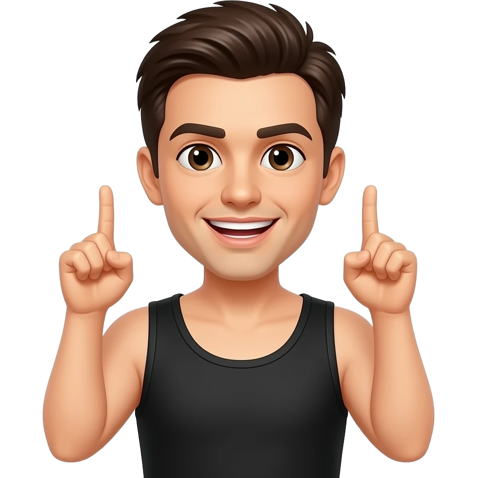 Sassy sounds ASMR in black tank top emoji