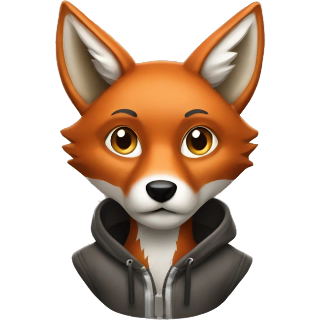 Create a fox from the hood emoji
