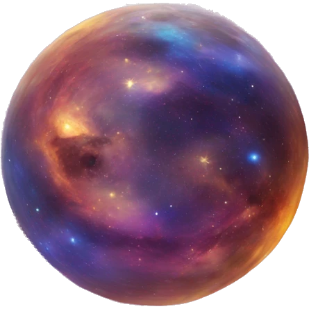very colorful Galaxy emoji