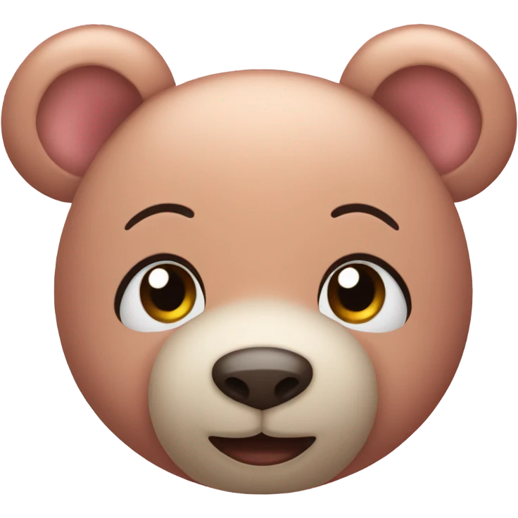 pink cute teddy bear emoji