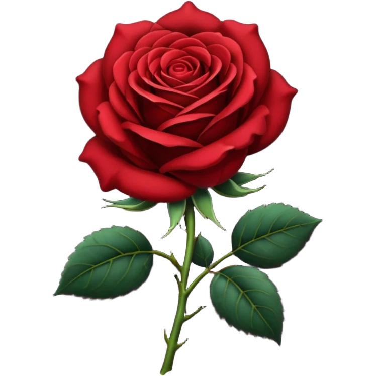 One Black rose emoji