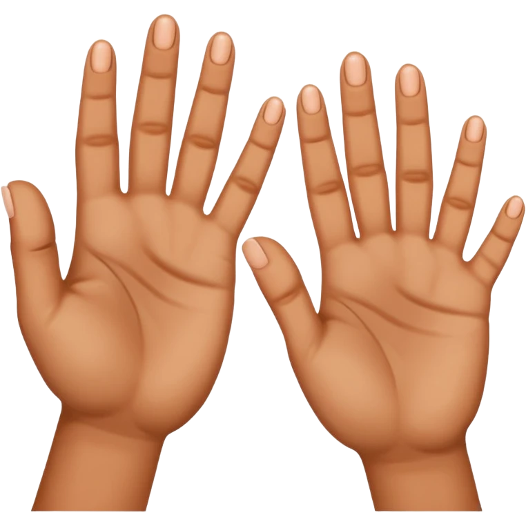 two hands showing all 10 fingers emoji