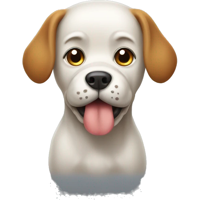 Dog pooping  emoji