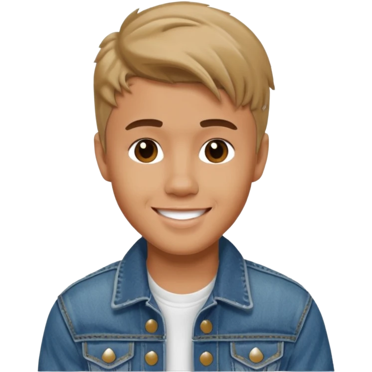 justin bieber, wear jean jacket emoji