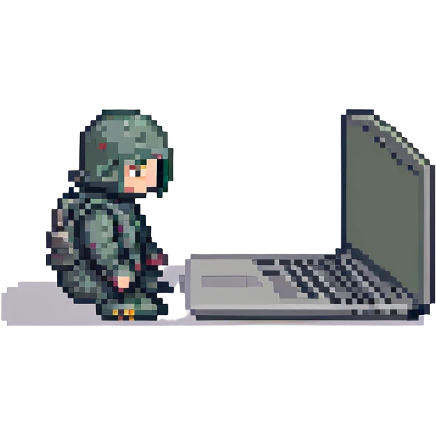 Laptop with tiny legs emoji