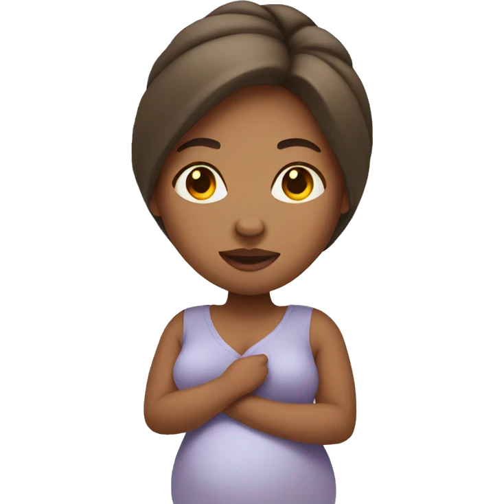 pregnant woman light skin emoji