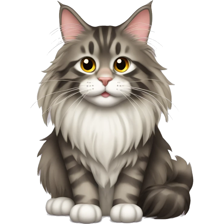 maine coon with PC emoji