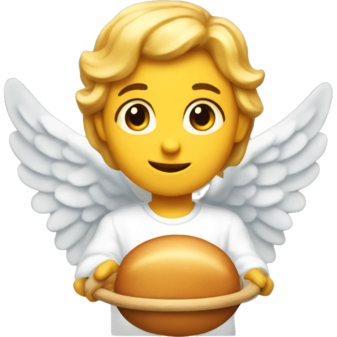 Emoji for delicious with the hoop of an angel emoji