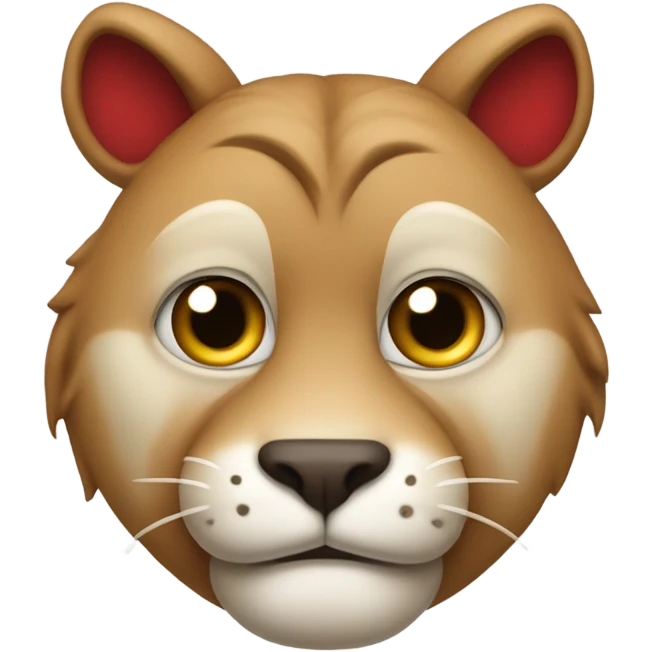 Sad University of Houston Cougar emoji