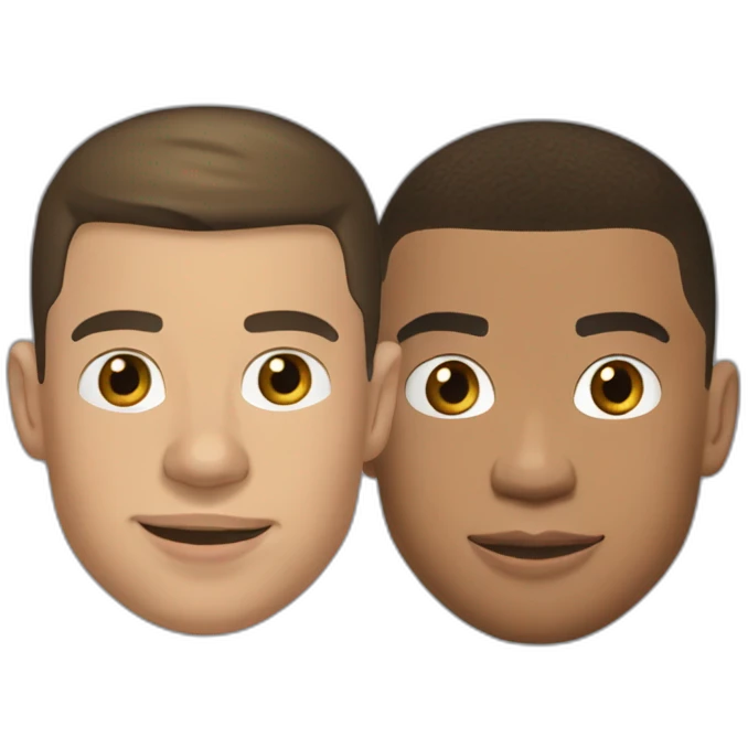 Ronaldo et mbappe emoji
