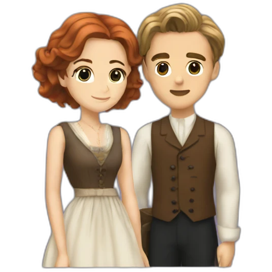 jack dawson and rose from titanic emoji