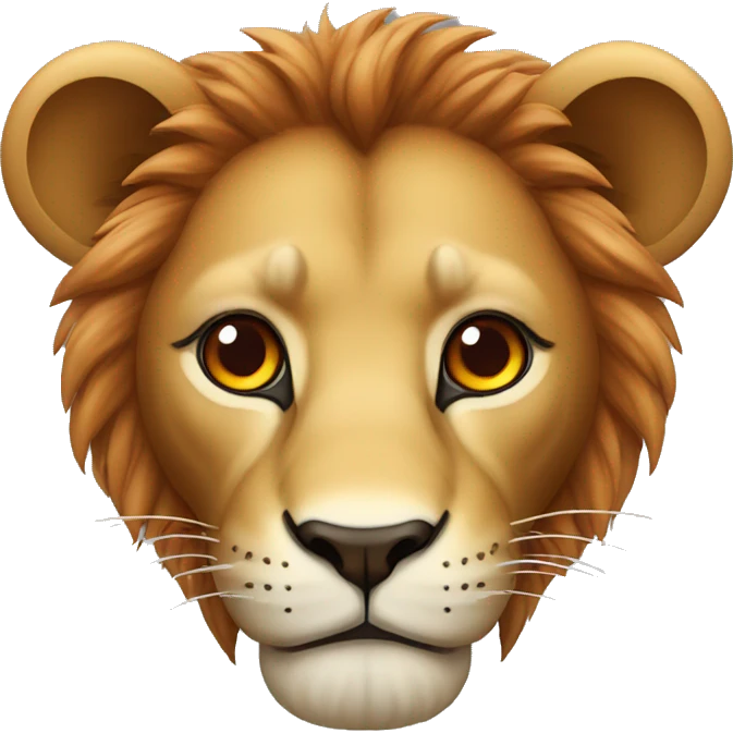 Lion avec les yeux rouge  emoji