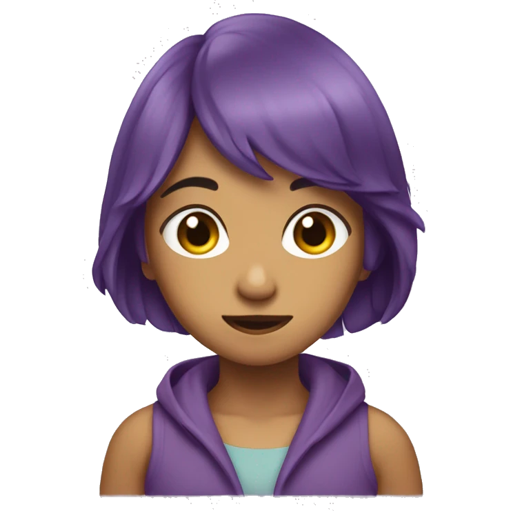 Moño lila  emoji
