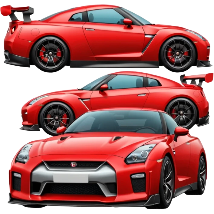 GTR turbinado vermelha emoji