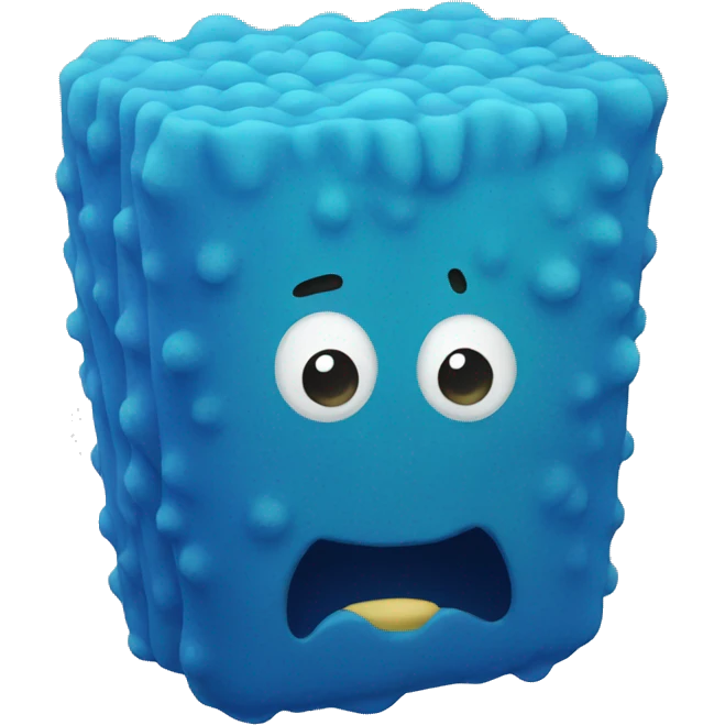 blue sponge  emoji